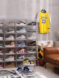 SALVO Hộp đựng giày  Nhựa Trong Suốt Hộp để giày dép nam châm ráp tiện lợi cao cấp size lớn