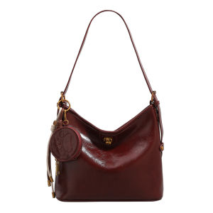URCDN RDALVO | Red Bridal Versatile Oil Wax Leather Handbag