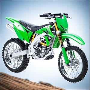 Large Scale 1:10 Simulated Off-road Motorcycle Toy 1:10