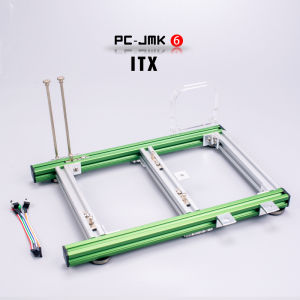 QDIY ชั้นวางเครื่องคอมพิวเตอร์แบบเปิดขนาดเล็ก ทำจากอะลูมิเนียม สำหรับแผงวงจรป้องกันขนาดเล็ก ATX