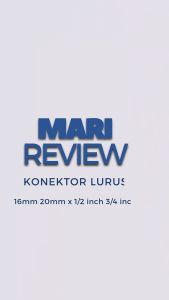 Konektor Lurus Straight Connector 16mm 20mm x 1/2" 3/4"