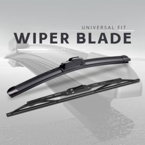 TIGERAUTO Universal Car Windshield Wiper Blade 14" 16" 17" 18" 19" 20" 21" 22" 24" 26" BEAM or FRAME Hybrid Frameless U-Hook All-Season Premium Rubber Wiper for Cars SUVs Trucks Easy Installation Quiet Performance Fit - Plastic or Iron