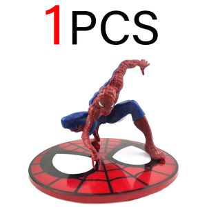 New Hot Marvels Comics IronMans Spidermans Venoms Handmade Model PVC Material Animations Decoration Childrens Birthday Gifts