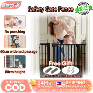 Baby Safety Gate Protection Fence Adjustable Sturdy No Drilling for Kids Pet Dog Cat Indoor
