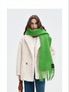 Warm Merino Wool Blend Scarf