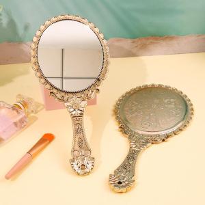 PAMPAS | Antique Floral Handle HD Portable Makeup Mirror