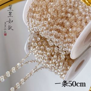 Morning Dew Crystal Pure Copper Chain Accessories DIY Handmade Bracelet Necklace Jewelry Loose Beads Accessories