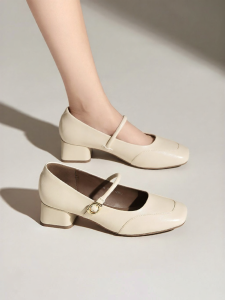 Josiny | French Style Womens Mary Jane Loafers Low Heel 2026 New