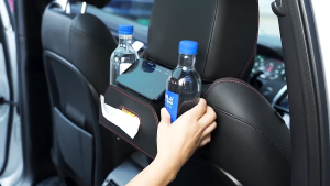 ที่วางแก้วเครื่องดื่มในรถยนต์การออกแบบพาร์ทิชันตะขอแขวนรถเบาะหลังออแกไนเซอร์ติดตั้งง่ายกันน้ําป้องกันการสึกหรอประหยัดพื้นที่รถกล่อง