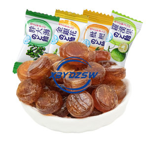 果草本润喉糖罗汉果清凉硬糖枇杷胖大海 New Years candy snacks bulk wholesale