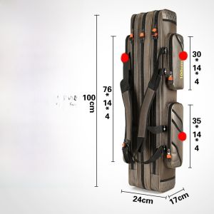 Large Capacity Fishing Rod Bag Multi-Functional Waterproof Fishing Gear Storage Bag Portable Umbrella Bag Lightweight Type