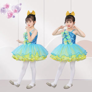 LOlanta Girls Sequined Tutu Dress Toddler Girl Bows Decorated Tulle Princess Dress Festivals Parties Weddings Bridesmaid Outfit Dance Performance Costume
