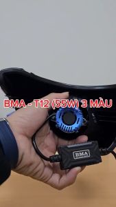 Đèn pha led  3 màu T12 Chính hãng BMA 11/2024 lắp đặt xe máy oto chân H4 BẢO HÀNH 12 THÁNG