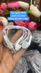Tai nghe Vivo jack 3.5mm tai nghe nhét tai có dây  tai nghe nhét tai