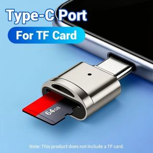 USB C TF Card Reader USB C to USB A Portable OTG Card Adapter for Android Phone Camera Laptop Metal Type-C Card Reader