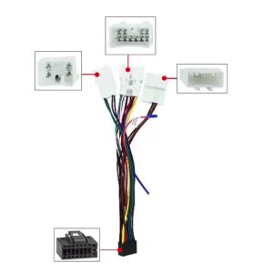 MEKEDE 2 Din Car Radio Wiring Harness Cable Adapter Connector Wire Plug Kit For Volkswagen Universal Stereo Multimedia Player