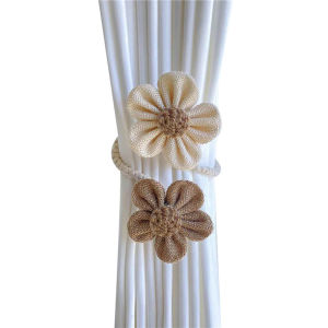 Flower Curtain Tie Rope Backs Holdbacks Buckle Clips Accessory Rods Accessoires Hook Holder Home Decorations
