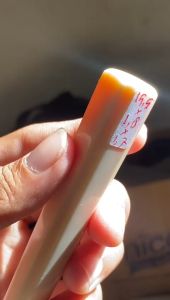 Pipa PVC Runcing Gaya Model Warna Merah Bening Panjang 15cm - Alat Pelantik Serbaguna