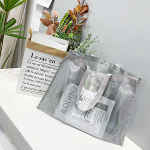 New Arrival: K-Style Mesh Transparent Shopping Bag & Stylish Ladies' Bags