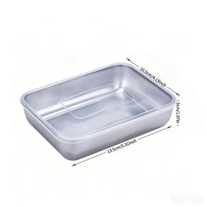 convenient1PC Stainless Steel Food Storage Containers With Lids Lunch Boxes For Kitchen Fridge Travel Kitchen Organizers
