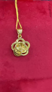 Poh Heng Jewellery 22K Sakura Cage Pendant in Yellow Gold [Price By Weight]