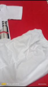 Setelan Kemeja Bulberi Anak 1-8 Tahun Lengan Pendek Celana Panjang