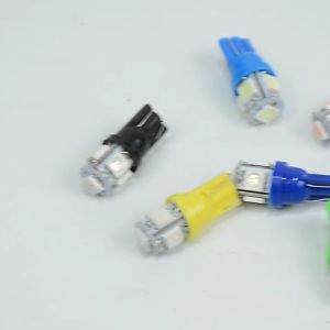 ไฟส่องป้ายทะเบียน LED T-10 หลอดไฟหรี่ 5 ชิพ ชุด 1 คู่ 12 V