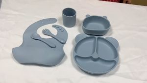 Set 6 Dụng Cụ Ăn Dặm Mama Bear Silicone Cao Cấp Dành Cho Bé - WorldMart