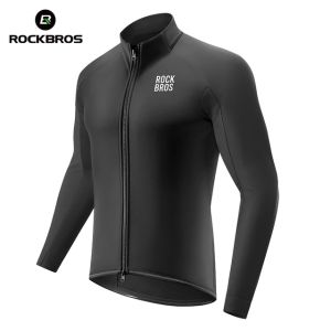 RockBros | ROCKBROS Winter Warm Cycling Jacket Mens Coat Thermal Fleece Cycling Windbreaker 3 Season Windproof Outdoor Sports Bike Jacket