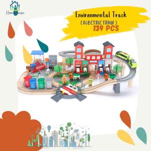 Magic Wooden Track Electric Train Set Imaginative Play Pretend Play Educational Gift Toy Girl Boy Children