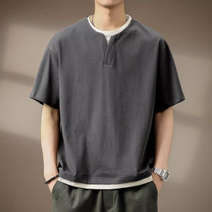 Summer Loose Two-Piece Look HuaGe Short Sleeve T-shirt