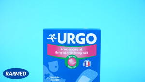 Hộp 100 miếng băng cá nhân trong suốt Urgo Transparent 2cm x 72cm bảo vệ vết thương nhỏ vết trầy xước