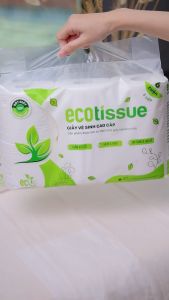 Giấy vệ sinh giấy cuộn cao cấp Ecotissue 3 lớp có lõi/không lõi cao cấp mềm dai tự nhiên Giấy Vệ Sinh Thân Thiện Với Môi Trường Lốc 6 Cuộn 10 Cuộn - Lazada