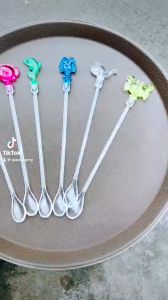 Muỗng Khuấy Đại Dương HOFACO B90 Set 6 cái dài 24cm - Nhựa Arcylic trong Cao cấp