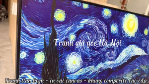 Tranh trừu tượng họa sĩ Vincent Van Gogh treo tường chất canvas có khung tặng đinh treo nhiều mẫu đủ mọi size