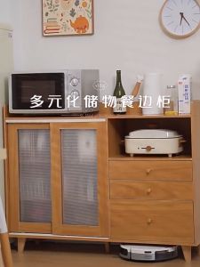 ตู้ครัว ตู้โชว์ ตู้เก็บของ ตู้ครัว ตู้เก็บของ เคาน์เตอร์ห้องครัว ชั้นวางของในห้องครัว 100/120cm ชั้นวางอเนกประสงค์ ขนาดใหญ่ ชั้นวางพร้อมตู้เก็บของ พร้อมส่ง