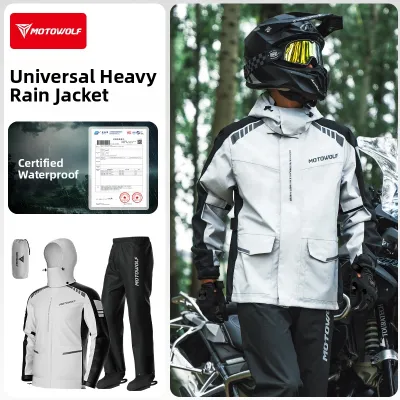 MOTOWOLF | Waterproof Windproof Heavy Rain Motorcycle Jacket