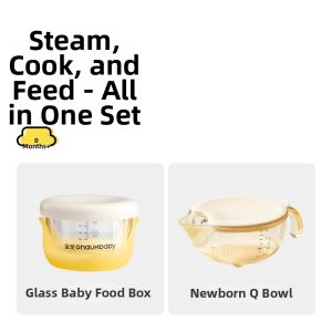 GNAUHBABY | Newborn Baby Feeding Bowl Spoon
