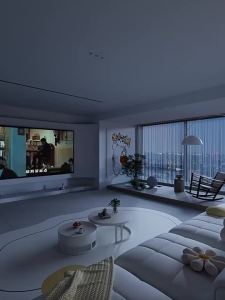 OUYIRUI | Smart Tri-color COB Infinite Dimming Linear Color Changing Double Eyelid Ceiling Light Strip