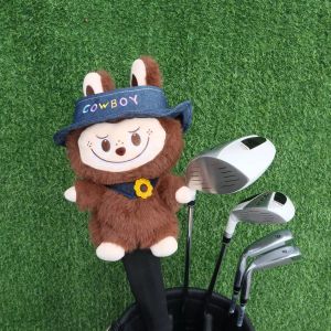 2025 Cowboy Labubu Golf Driver Headcover Fairway Wood FW Head Covers Hybrid Covers Putter Covers Cute Gift