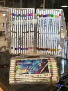 Bút Màu Acrylic Marker bản cao cấp 48 màu. Bút lông màu tô vẽ tranh phù hợp trên nhiều chất liệu