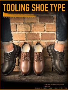 Giày Bảo Hộ Lao Động Nam Sennok Nhẹ Chống Đập Phá Chống Trơn Trượt Da Siêu Mịn Chống Thấm Nước Để Xây Dựng Và Hàn