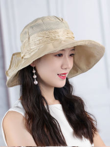 Summer Breathable Sun Hat Womens Large Brim Foldable Windproof Quick Dry Cooling Cap Casual Style Flat Top Fishing Cap