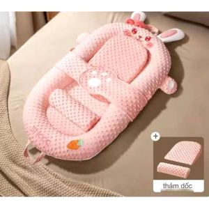Đệm ngủ đa năngNôi ngủ cho béGối hình con gà Gối chống trào ngượcChống sặc cho bé chất liệu vải nhung 3D massage siêu êm thoải mái và an toàn cho bétháo giặt rễ dàng.