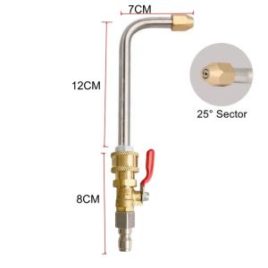High Pressure Car Washer Extension Wand 1/4" Quick Connect Lance With Valve Switch On/Off