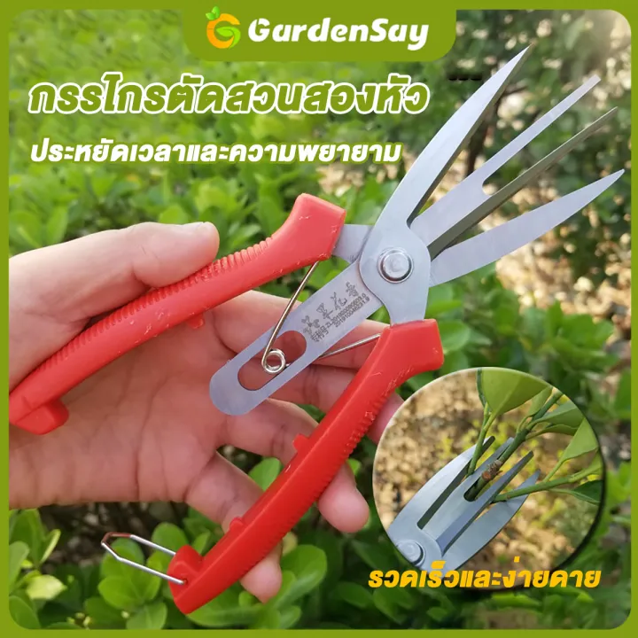 กรรไกรแต่งกิ่งเหล็กกล้าไร้สนิม คม น้ำหนักเบา