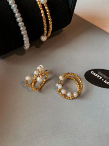 CAFFTI | Natural Freshwater Pearl Adjustable Opening Ring