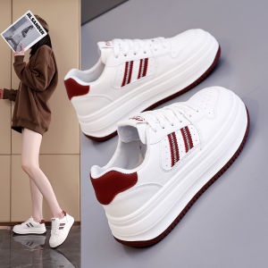 รองเท้าสีขาวเล็ก ๆ น้อย ๆ นักเรียนหญิงเวอร์ชั่นเกาหลีแพลตฟอร์มรองเท้าผู้หญิงลำลอง 2025 ฤดูใบไม้ผลิและฤดูใบไม้ร่วงใหม่รองเท้ากระดานเทรนด์อเนกประสงค์หญิง NK-872