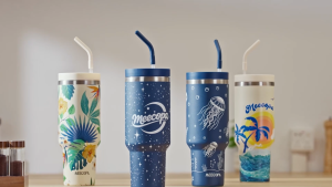 MEECOPA Luminous Series 1200ML Vacuum Insulated Tumbler With Handle And Straw Stainless Steel Mug Travel Water Bottle