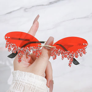 New Diamond-encrusted Sunglasses Classic Devils Tears Handmade Flash Diamond Luxury Glitter Sunglasses